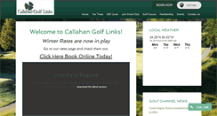 Desktop Screenshot of callahangolflinks.com